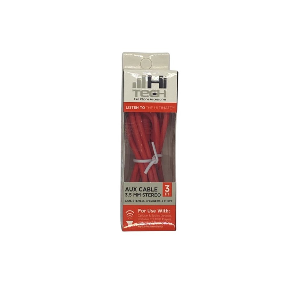 Aux Cable 3 Ft. & 3 Ft. MM Stereo